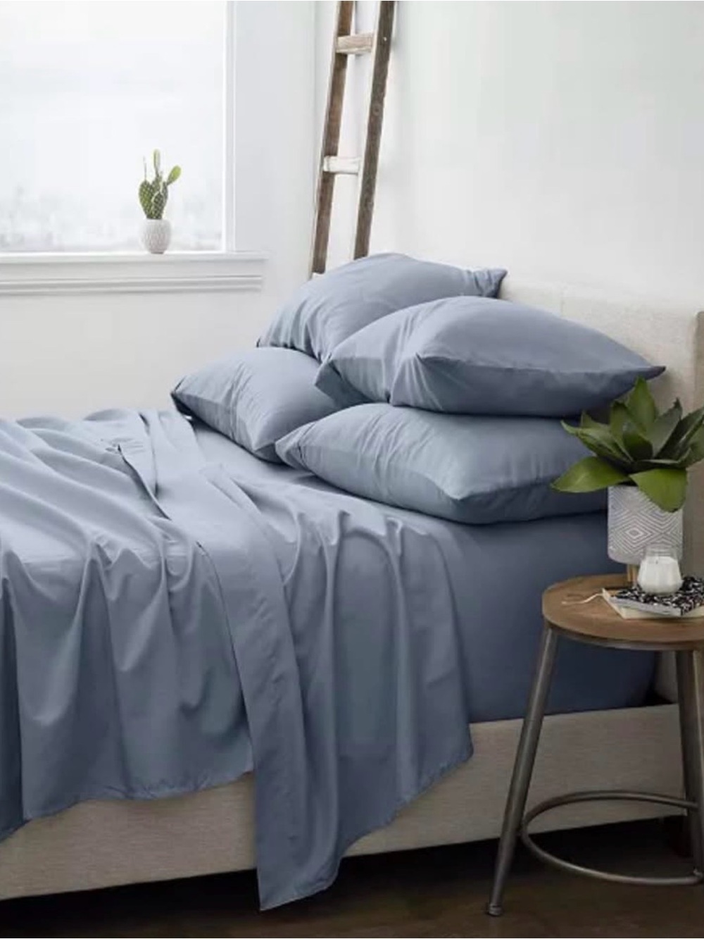 Ienjoy Home PREMIUM Solids in Style 6-Pc. Sheet Set, Queen- Stone Color